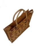 Indian Bazaar Tote Jute Shopper Burlap Sturdy Cotton Handle Eco Friendly Market Spacious Gusset Unisex Multiple Use Bag .Yoga Inspiration Elegant Print