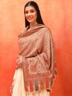 Pashmoda Women Mehak Kaani Wool Blend Kashmiri Shawl (Size: 40x80in, 101x203cm) RSS42