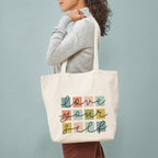 Heu “Love Yourself” Printed Canvas Tote Bag | Aesthetic Quote Reusable Cotton Shoulder Bag | Stylish Eco-Friendly Shopping Tote for Women & Girls