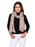 AQVA Printed Cotton Scarf for Women Stylish (Cheetah Dark Brown) | Head and Face Cover Scarf for Girls with 100% Cotton | Soft & Lightweight Scarves/Stoles for all Weather (72 x 43 in)