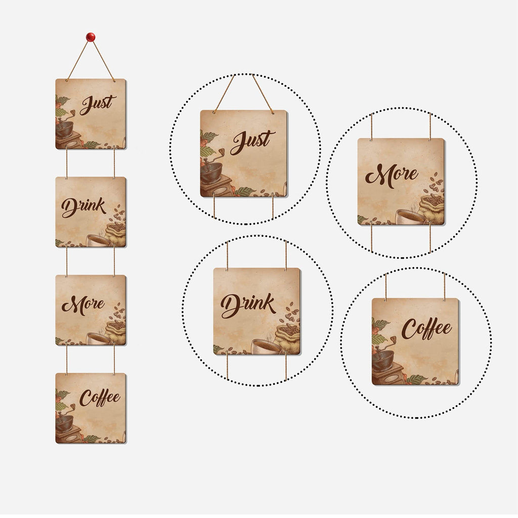 Artvibes Quotes Designer Square Wall Hanger MDF Wooden for Home Decor | Office | Living Room | Bedroom | Gift | Decor Item | Home Decoration Items stylish | Wall Hanging Decorative Items,(WH_3308NR)