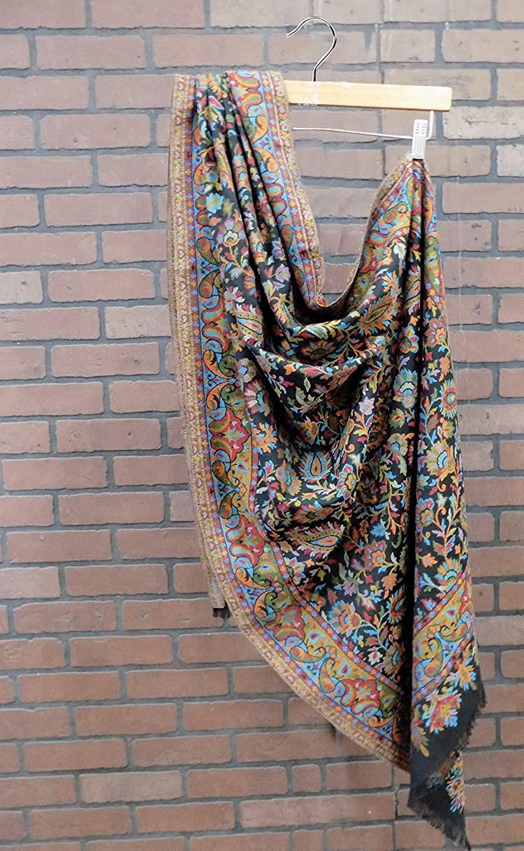 BOXO Fancy Woolen Shawl For Women Winter Wear, Shawls For Women Pashmina, 25 Grams, Pack of 1