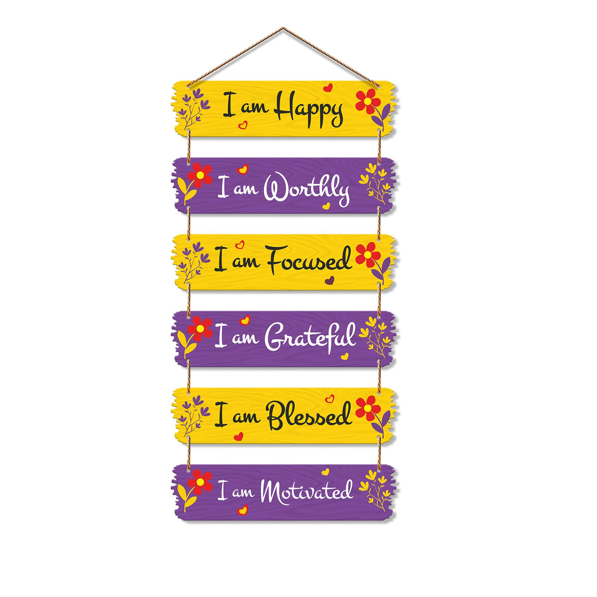 Artvibes Motivational Quotes Decorative MDF Wooden Wall Art for Home | Quotes Decor Item | Motivational Wall Decor | Wall Poster | Graphic Art | Gift Items | Office Wall Decoration Items (WH_7403N)
