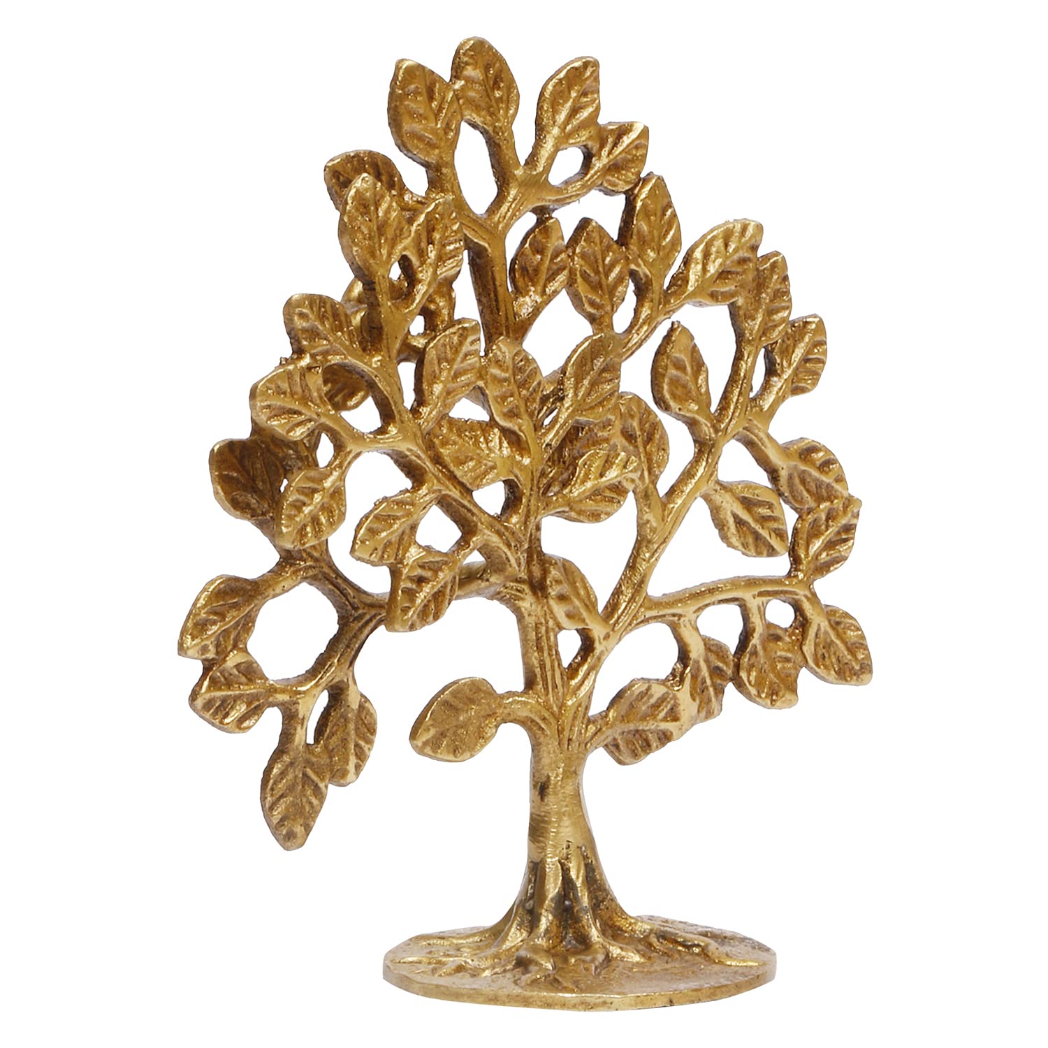 ARTVARKO Pure Brass Kalpavriksha Tree of Life Traditional Decorative Kalpavriksha Vastu Fengshui Decor Showpieces Gift for Table & Home Decor 6 Inches