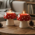 HearthEase Tea Light Candle Holder Set of 2 Ceramic | Handcrafted Decorative Votive Stand, Diya Holder for Home Decor, Table Decor, Garden Decor, Diwali Decoration, Housewarming Gift