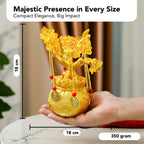 Ekhasa Nostrae Feng Shui DIY Citrine Crystals Golden Tree of Life Showpiece for Fortune Money Good Luck Wealth Prosperity & Success | Fengshui Charms Gemstone Vastu Items Table Piece for Office