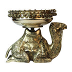 ARTVARKO Brass Urli Ethnic Traditional Camel Urli Decorative Flowers Floating Floral Candles Bowl for Home Office Decor Gift11 Inch