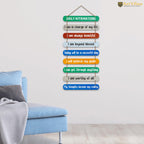 Artvibes Daily Affirmations Printed Wooden Wall Hanging For Living Room | Office | Quotes Decor Item | Wall Poster | Office Decor | Wall Art Print | Inspirational quotes | Gift Items (WH_9315N)