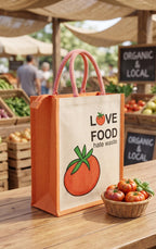 NEXUS Love Food Re-usable Jute Bag