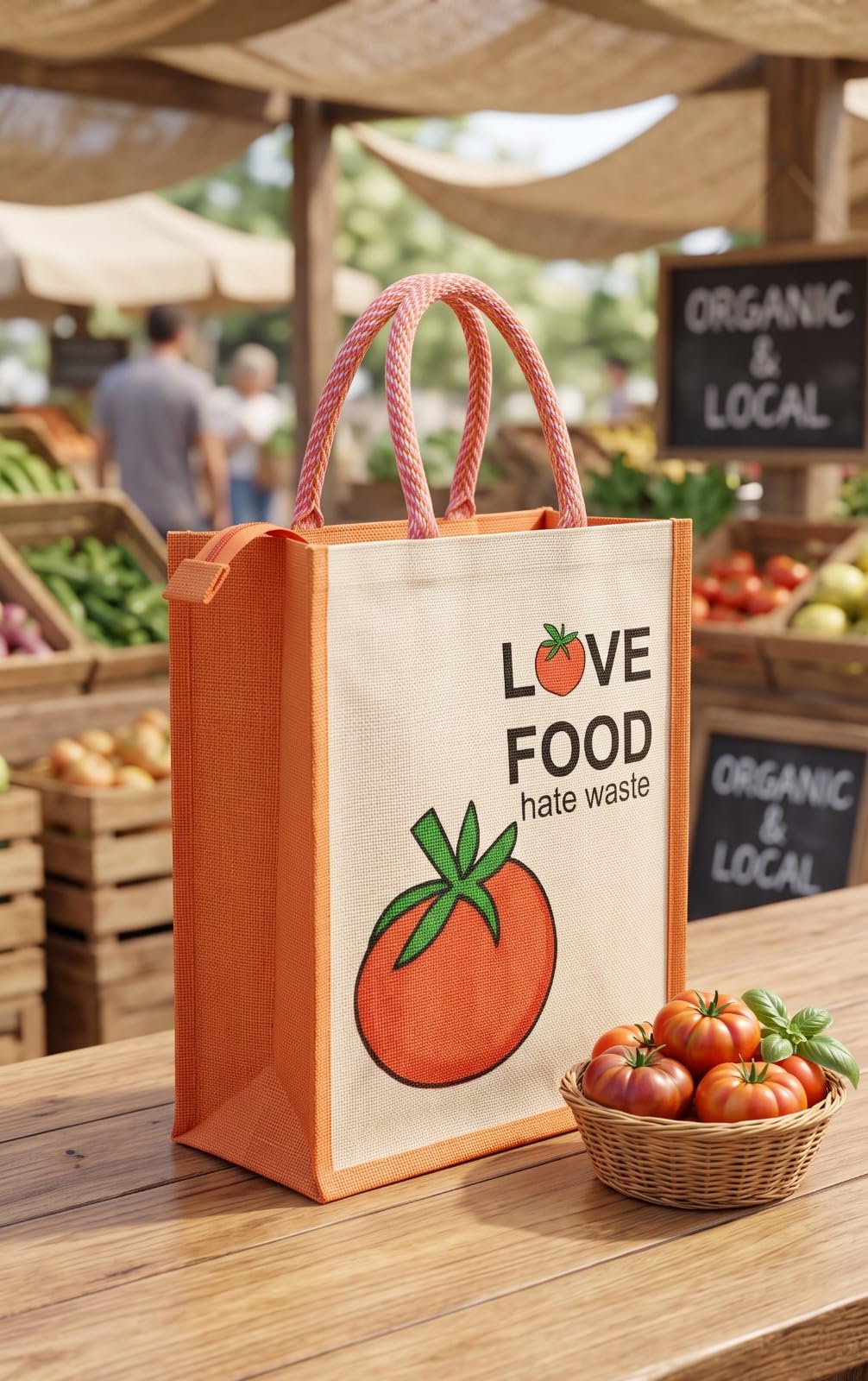 NEXUS Love Food Re-usable Jute Bag