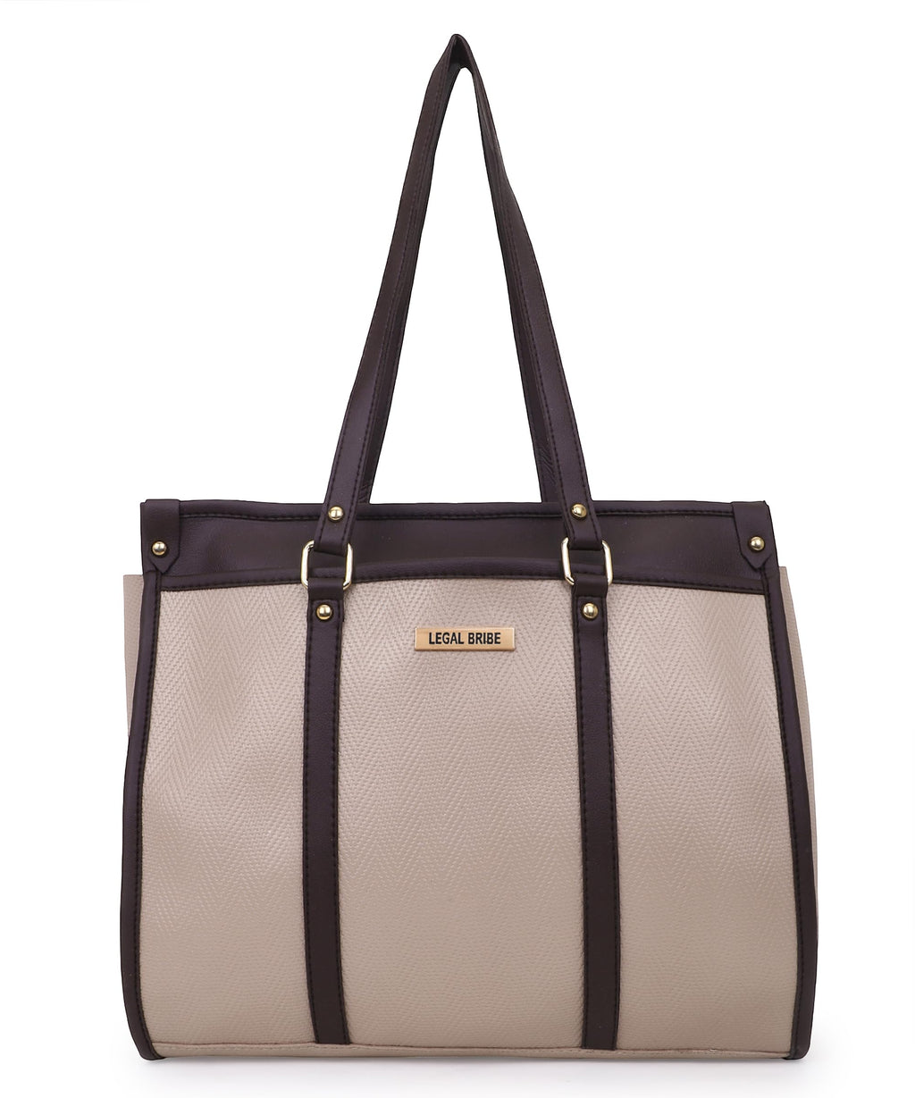 LEGAL BRIBE Stunning Tote Bag (Cream)