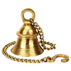Artvarko Brass Hanging Bell with Chain for Home Temple Mandir Puja Room Decoration Gift