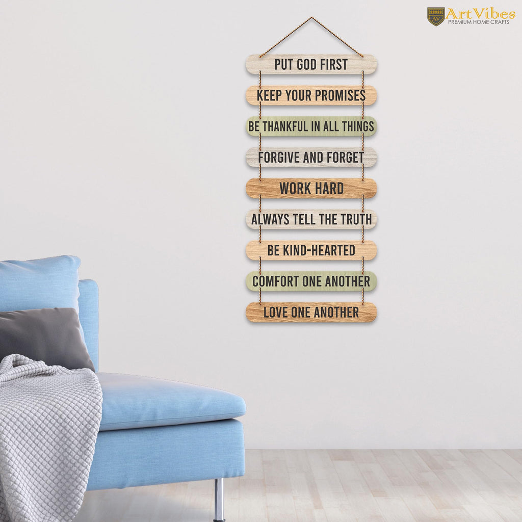 Artvibes Positive Quote Decorative MDF Wooden Wall Art for Home Decoration | Quotes Decor Item | Wall Illustrations | Office Decoration | Wall Art Print | Inspirational Quotes | Gift Items (WH_9322N)