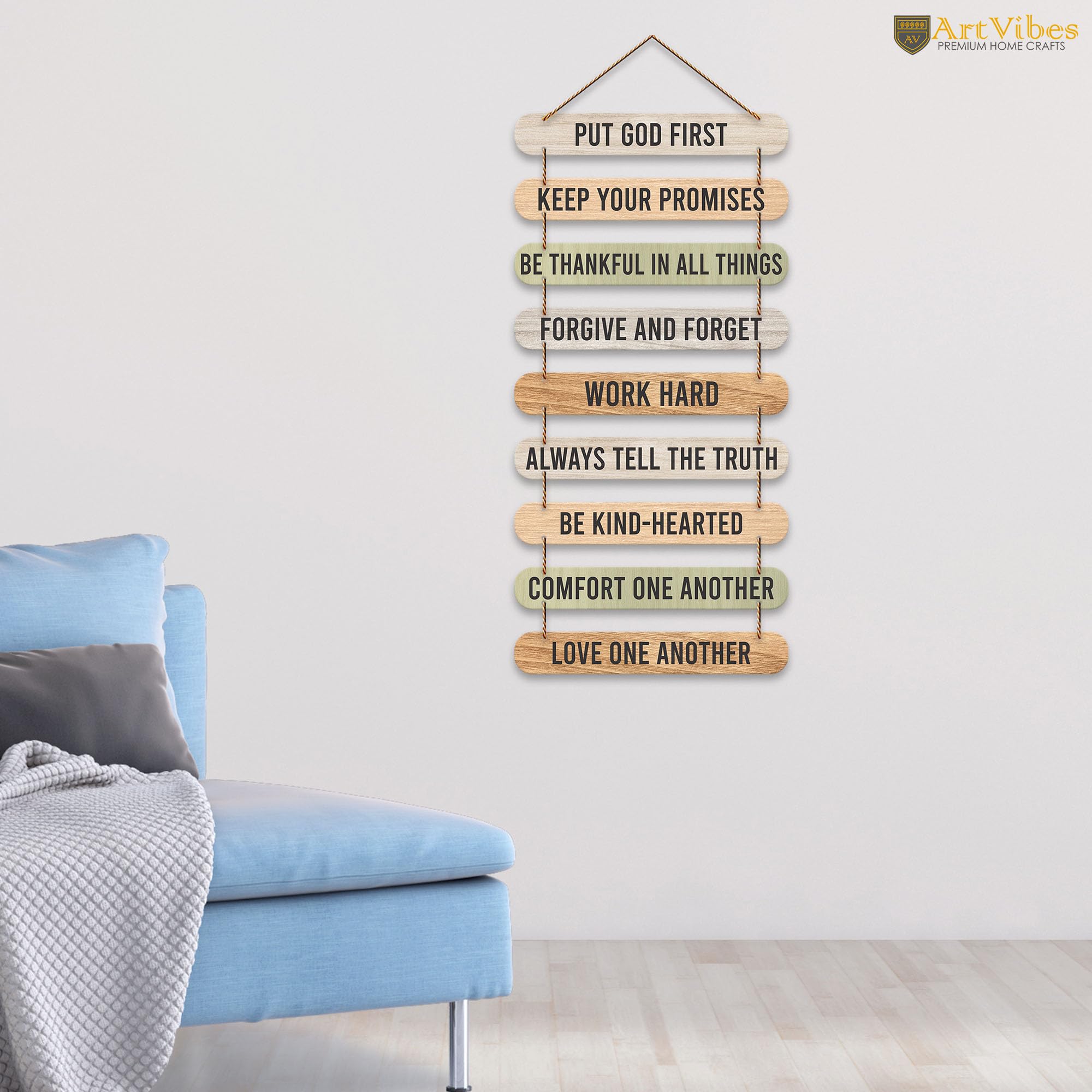 Artvibes Positive Quote Decorative MDF Wooden Wall Art for Home Decoration | Quotes Decor Item | Wall Illustrations | Office Decoration | Wall Art Print | Inspirational Quotes | Gift Items (WH_9322N)