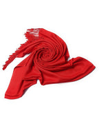 Chandwasia Viscose Dobby Weaving Scarf Stole | For Neck Covering Head Wrap Shoulder Drape Travel Casual Daily Use | Viscose Fabric | Red | Men Women | Long Shawl Wrap | Soft Texture Comfort Style