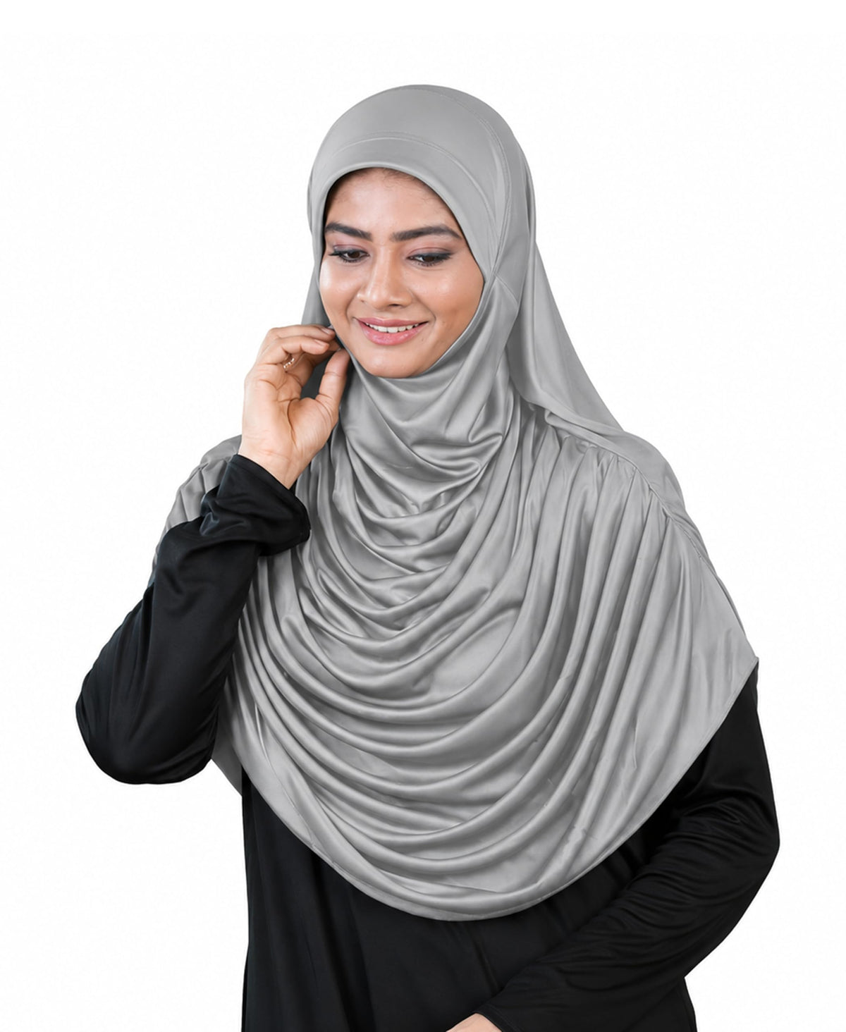 Mehar Women'S Polyester Blend Hijab'S Modest Frilled Stylish Hijab Faeezah Hijab (Large, Bronze) For Female, Brown