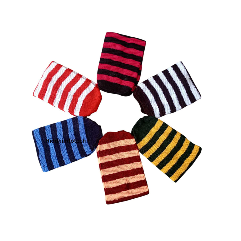 RiddhiInfotech Striped Design Women’s Maternity Muffler | Soft Woolen Knitted Winter Scarf for Women | Warm Neck Wrap & Stylish Ladies Winter Muffler | 1Pc