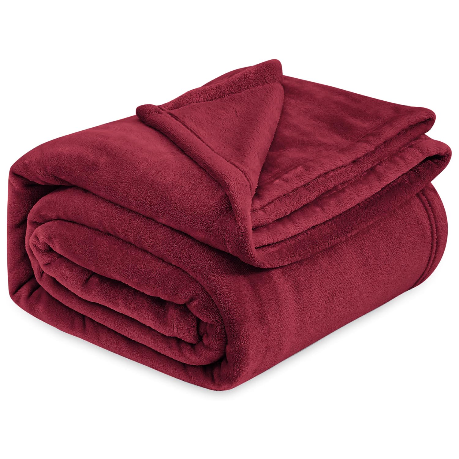 Cloth Fusion Nimbus 280 GSM Fleece Blanket, Maroon Red, Single 58x86 inches Kafalo