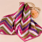 ZULZALA Satin Scarf for Women Square Neck Hair Bandana Scarf For Women Lightweight for Suit, Blazers Office Travel Wear