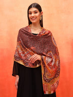 Pashmoda Women Royal Embers Fine Soft Bamboo Fibre Stole (Size 28x80in, 71x203cm) ISST33