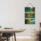 Artvibes Devotional Indian Spiritual Modern Art Decorative Wall Hanging Ornaments | Living Room | Office | Wall Art Painting For Hall | Graphic Artwork | Wall Art Print | Unique Gift (WH_9453N)