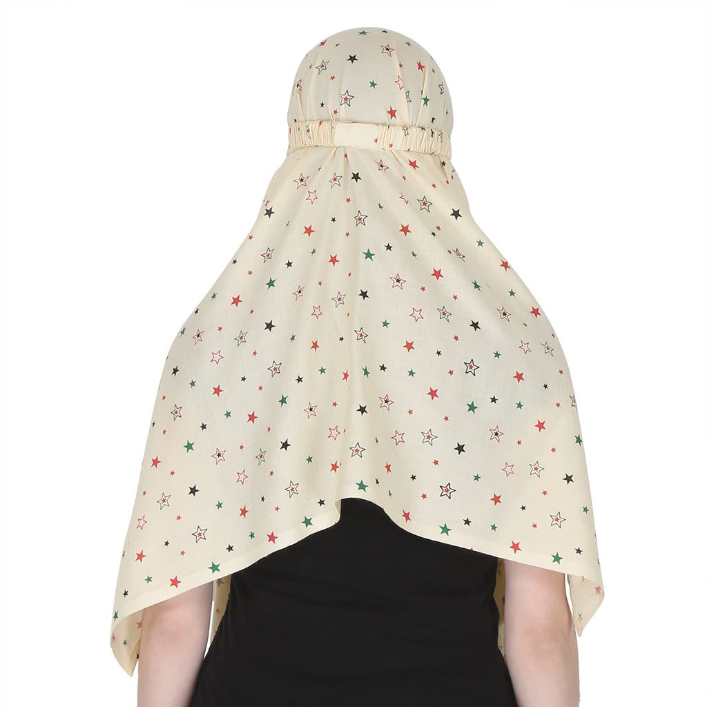 7 season's Summer Sun Protection Women Mask for Summer Outdoor Cycling UV Sun Protection Face Cover Scarf (S - Yellow Star)