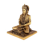 ARTVARKO Brass Lord Hanuman Ji Murti Dhyan Mudra Meditation Bajrangbali Bhagwan Statue Showpiece for Pooja Gift Living Room Decoration Home Décor 8 Inches
