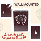 HFW HANDICRAFT FURNITURE WALA Mandir for Home Temple for Home Pooja Mandir for Home Beautiful Wooden Temple for Home Pooja Stand for Home and Office with LED Spot Light Temple