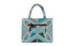 HOME DESIGN EXPORT Cotton Fabric Tote Bag (Multi,Medium)