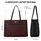 Lavie Signature Women's Kentucky Colourblock Tote Laptop Bag | Tote Laptop Bag for Work | Ladies Purse | Stylish Shoulder Bag | Gift for Women