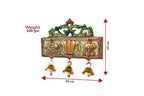 KridayKraft Tirupati Door Hanging Shankh Chakra Namah Latkan Meenkari Decorative for Home,Office & Room,Also Gift for House Warming