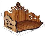 mandiram SSI Fully Handmade Beautiful Small Wooden Home and Office Temple/Pooja Mandir/Beautiful Temple
