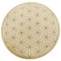 Shubhanjali Crystal Grid Plate Flower of Life Sacred Geometry Healing,Wooden Crystal Grid (12 inch)