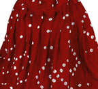 Vinsh Enterprise Cotton Long Scarf Cum Mask Scarves Usable for Vehicle Driver | White Printed Design | Universal Size | For Girl & Women | Soft & Breathable Sun Protection Light Weight (Red)