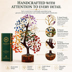 7 Chakra Crystal Tree of Life for Home Office Decor & Positive Energy