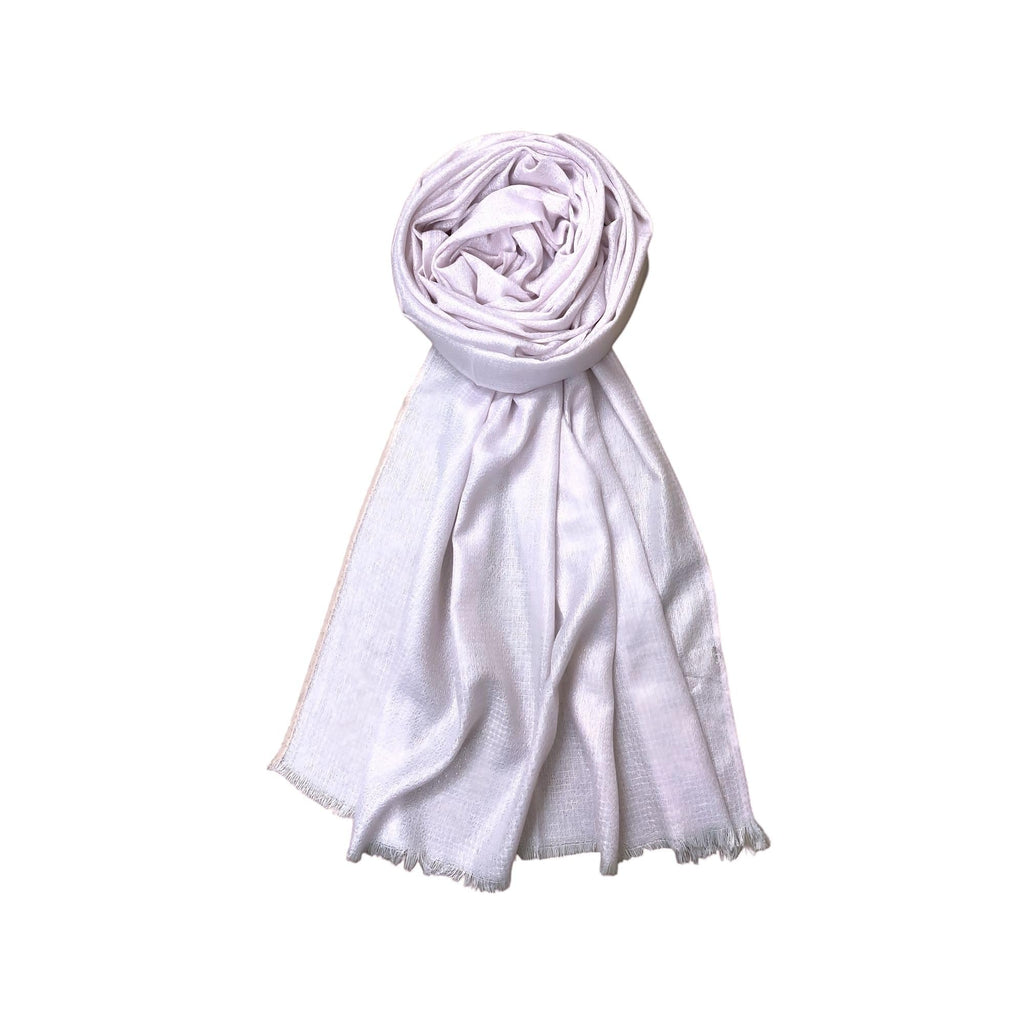 FAHABO Shimmer Woven Cotton Blend Scarf for Women – Lightweight Hijab & Stole Wrap | 73 x 29 Inches (Baby Pink)
