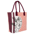 earthsave All Purpose Tote Bag - Girl| Printed Organic Multipurpose Cotton Bags | Cute Hand Bag for Girls | Best for College, Travel | Reusable Shopping Bag | Eco-Friendly Tote Bags