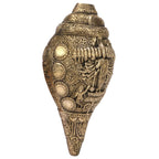 ARTVARKO Brass Elegant Vishnu Virat Shankh Wall Hanging Table Décor 10 Inches