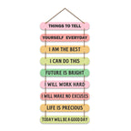 Artvibes Self Motivation Quotes MDF Wood Wall Hanger Ornaments | Quotes Decor Item | Motivational Wall Decor | Wall Poster | Graphic Art | Gift Items | Office Wall Decoration Items (WH_9304N)