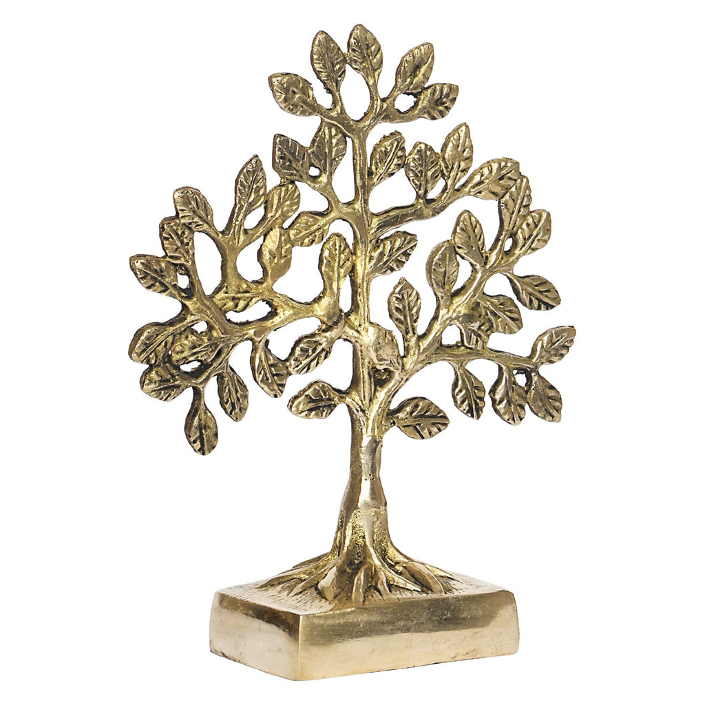 Svarup Brass Kalpavriksha Tree kalpvriksh Showpiece Fengshui Vaastu Tree of Life Good Luck Gift 7 Inch
