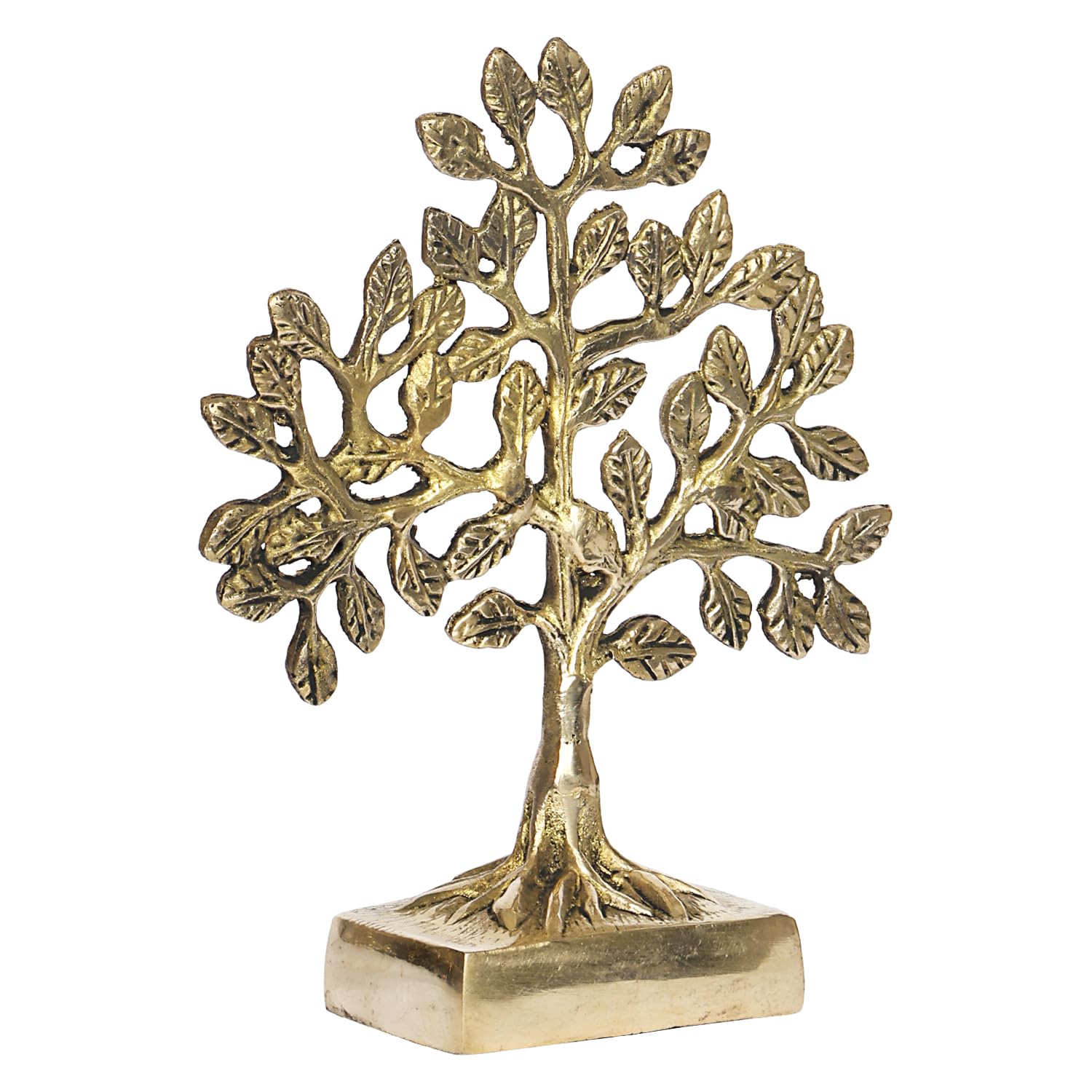 Svarup Brass Kalpavriksha Tree kalpvriksh Showpiece Fengshui Vaastu Tree of Life Good Luck Gift 7 Inch
