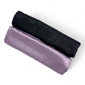 ABZURA Premium Muna Satin Scarf | Soft, Shiny & Stylish | Pack of 2 | 200 cm x 70 cm (LAVENDER-BLACK)