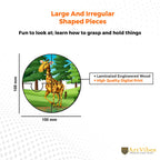 Artvibes Cute Animals Premium Wooden Puzzles for Kids | Jigsaw Puzzles for Kids Age 2-5 | 4 Piece Puzzles | Toddlers Wooden Puzzle (PZ_604N), Set of 6