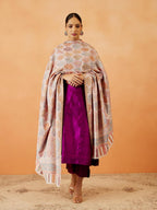 Pashmoda Women Gulnaz Kaani Wool Blend Kashmiri Shawl, Stole, Scarf, Luxury Pashmina Evening Wrap (Size: 101 X 203 CM)