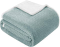 A Brand New - Umi Sherpa Fleece Blanket for Winter Double Size 220GSM, Super Soft AC Blanket King Size Bed, Ideal for Mild Winters, 88x90 inches (Grey & White, Double) Kafalo
