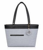 OPULLENT Large Capacity Tote Bag For Women Grey & Black