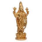 ARTVARKO Brass Lord Tirupati Blessing Balaji Statue God Venkateswara Incarnation of Vishnu Sculpture for Health Wealth Figurine Home Decor Height 16 Inches