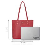 Lavie Women's Pavo Large Tote Bag Red Ladies Purse Handbag