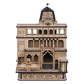 ANI DIVINE Khatu Shyam JiKhatu Naresh Wooden Temple for Home Decoration car Dashboard Wooden Temple for Office - Khatu Shyam Mandir Model (5.5 Inches) (Brown Finish)