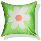Vendola Rose Satin 250TC Cushion Pillow Covers, Peach, Set of 5 (16X16 Inches, Poppy)